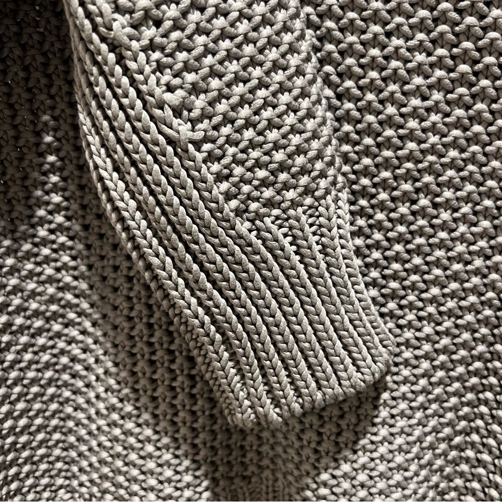 NWT EILEEN FISHER Organic Cotton Cord Crew Neck Box-Top Sweater Pullover Size L - Picture 11 of 13